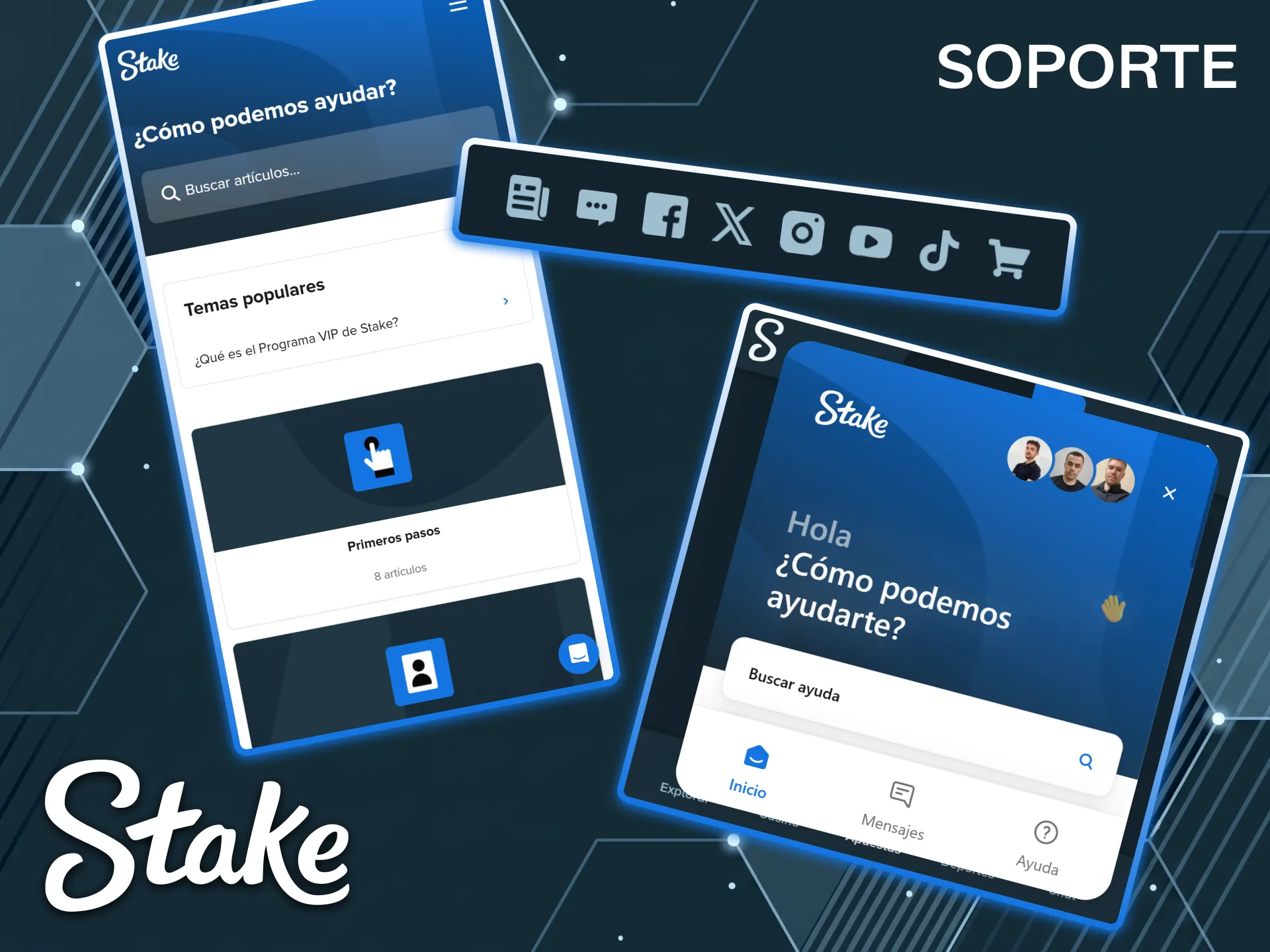 En la aplicación Stake, recibirás asistencia inmediata para todas tus preguntas.