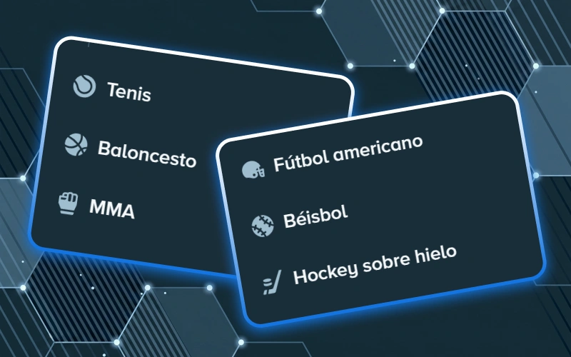 Explora más de 40 disciplinas diferentes disponibles en la completa sección de Stake.