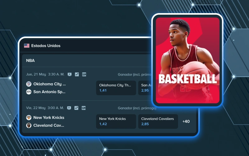 Encuentra los mejores mercados de apuestas de la NBA en la plataforma deportiva Stake.
