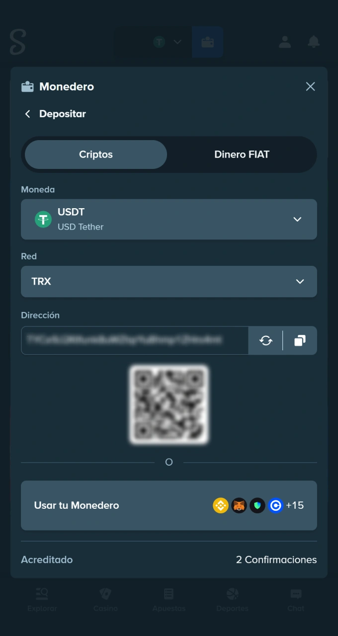 Realiza tu primer depósito de forma segura para acceder a las lucrativas promociones de Stake.
