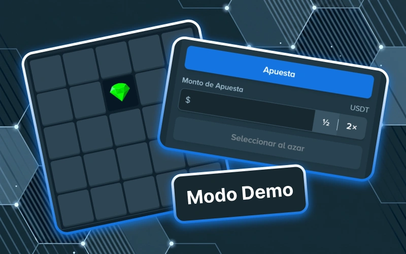 Desarrolla tus habilidades sin arriesgar dinero real utilizando el modo demo de Mines en casino Stake.
