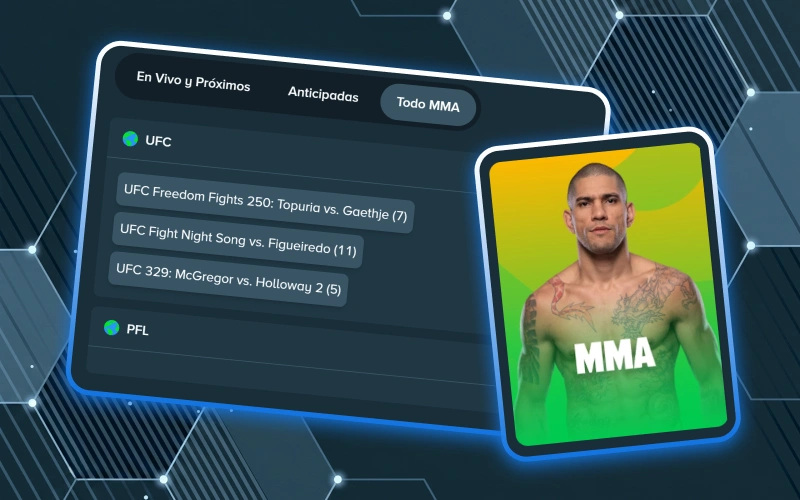 Vive la emoción de las artes marciales mixtas haciendo una gran apuesta en Stake.
