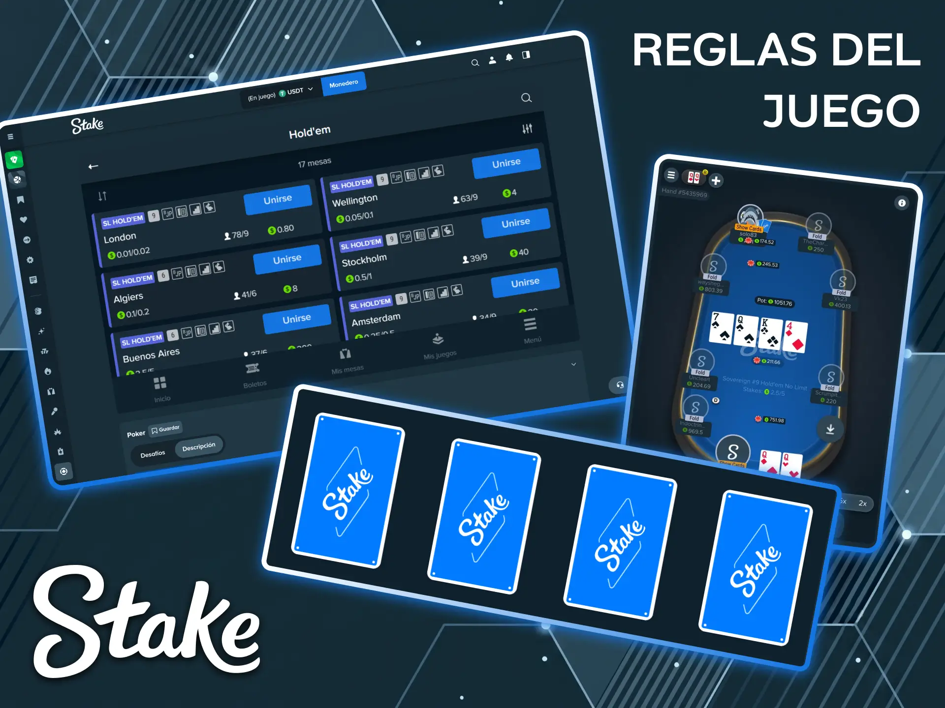 Conoce las reglas básicas para ganar tus primeras manos de Poker en casino Stake.